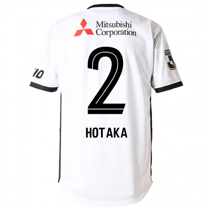 Danxen Bambino Maglia Hotaka Nakamura #2 Bianco Nero Kit Gara Away 2025/26 Maglietta