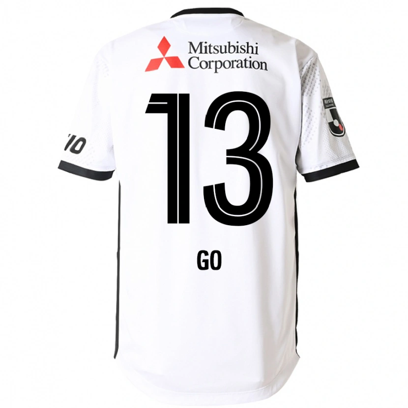 Danxen Bambino Maglia Go Hatano #13 Bianco Nero Kit Gara Away 2025/26 Maglietta