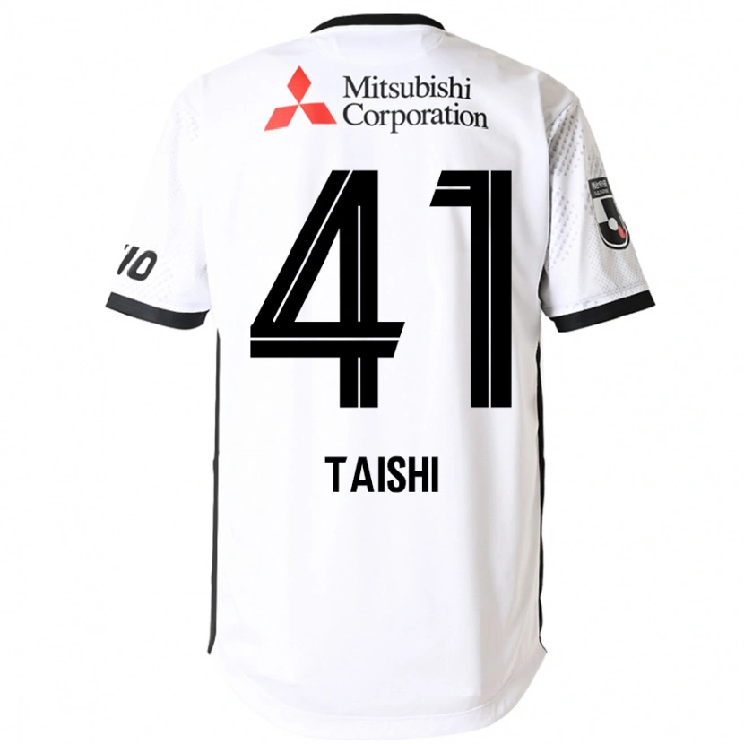 Danxen Bambino Maglia Taishi Brandon Nozawa #41 Bianco Nero Kit Gara Away 2025/26 Maglietta