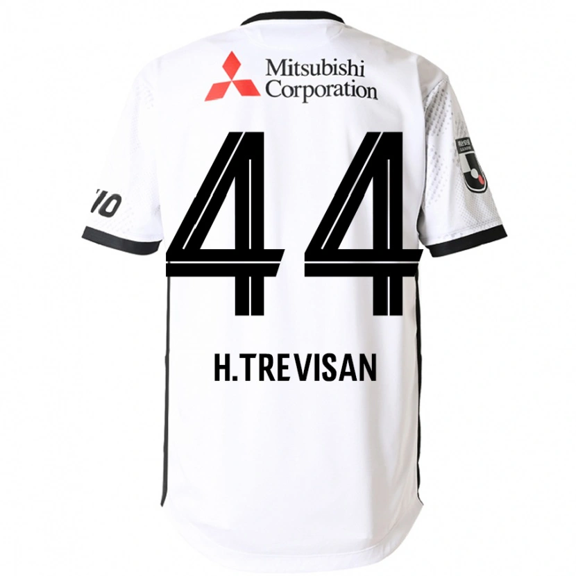 Danxen Bambino Maglia Henrique Trevisan #44 Bianco Nero Kit Gara Away 2025/26 Maglietta