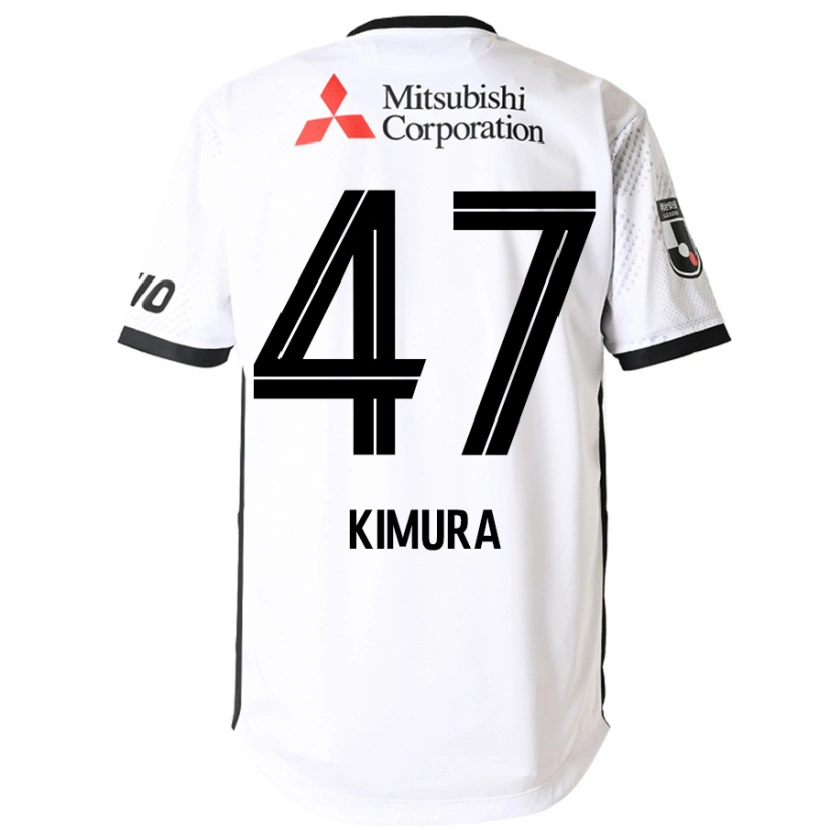 Danxen Bambino Maglia Seiji Kimura #47 Bianco Nero Kit Gara Away 2025/26 Maglietta