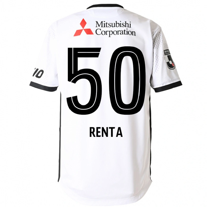 Danxen Bambino Maglia Renta Higashi #50 Bianco Nero Kit Gara Away 2025/26 Maglietta