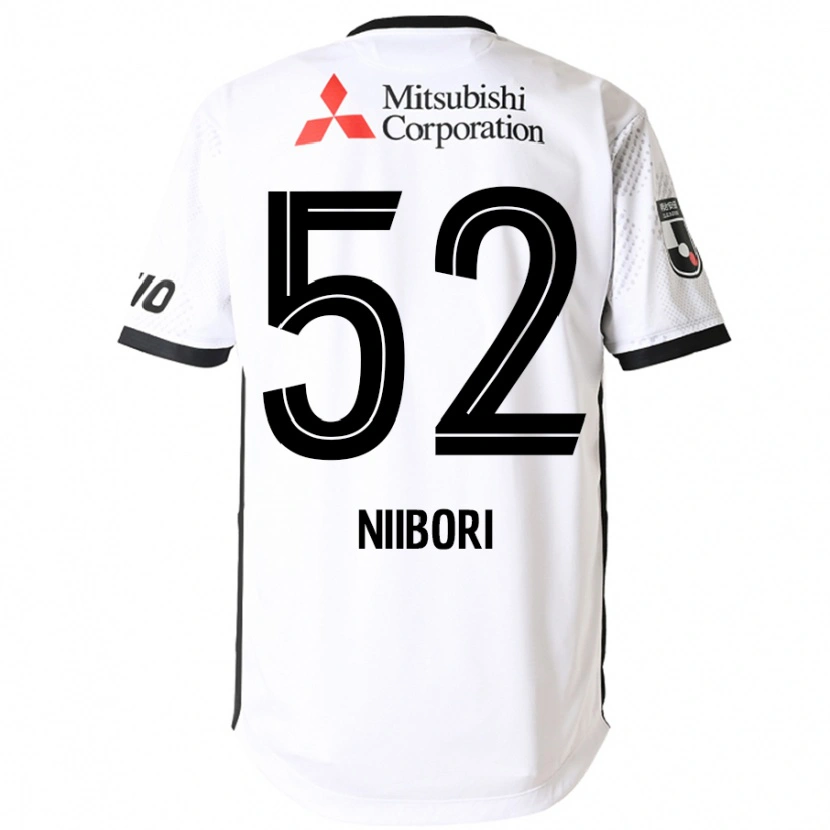 Danxen Bambino Maglia Keita Niibori #52 Bianco Nero Kit Gara Away 2025/26 Maglietta