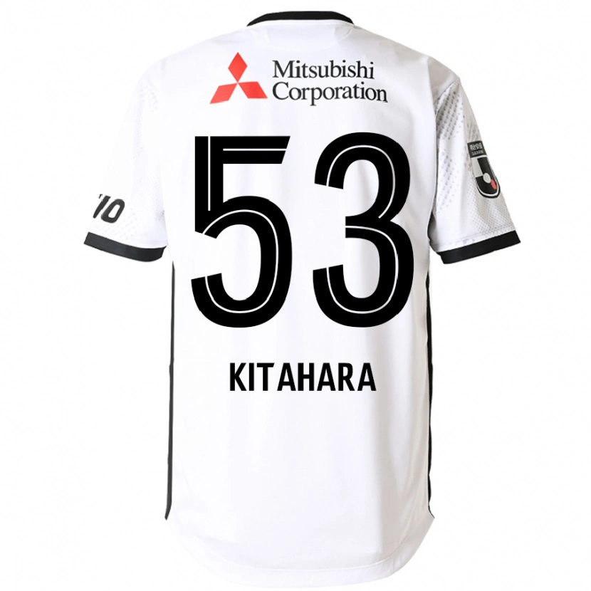 Danxen Bambino Maglia Maki Kitahara #53 Bianco Nero Kit Gara Away 2025/26 Maglietta