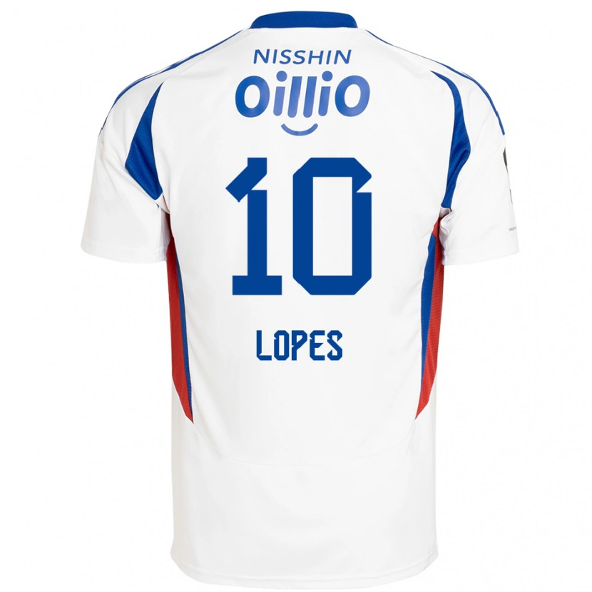 Danxen Bambino Maglia Anderson Lopes #10 Bianco Blu Royal Kit Gara Away 2025/26 Maglietta