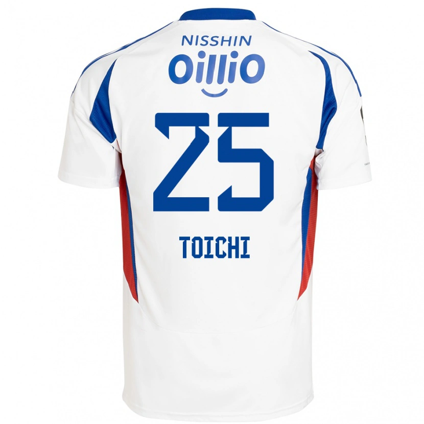 Danxen Bambino Maglia Toichi Suzuki #25 Bianco Blu Royal Kit Gara Away 2025/26 Maglietta