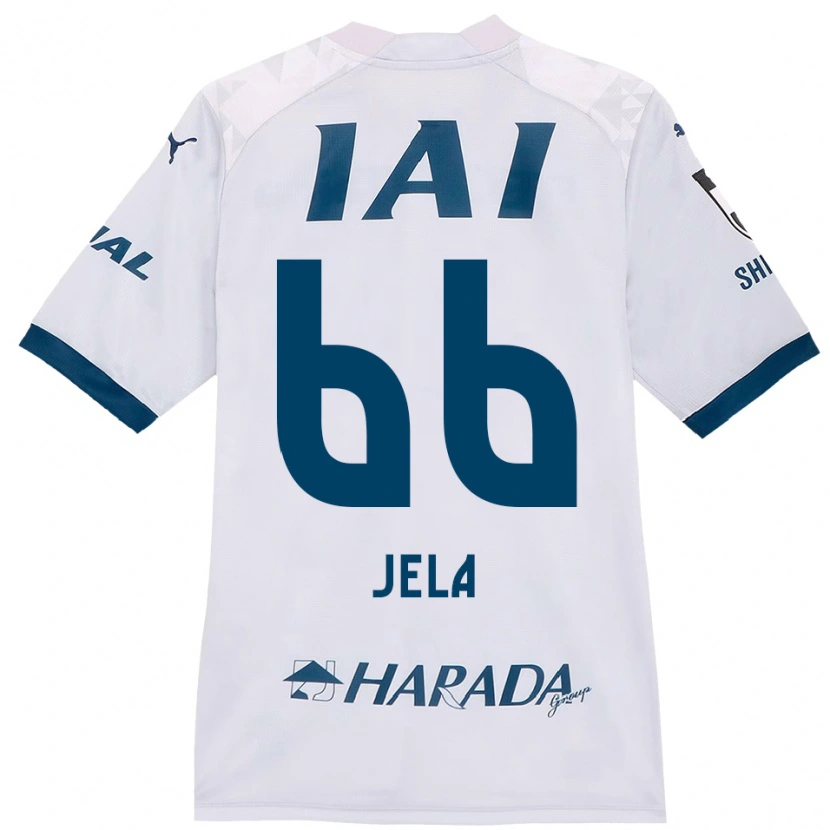 Danxen Bambino Maglia Jelani Reshaun Sumiyoshi #66 Bianco Blu Royal Kit Gara Away 2025/26 Maglietta