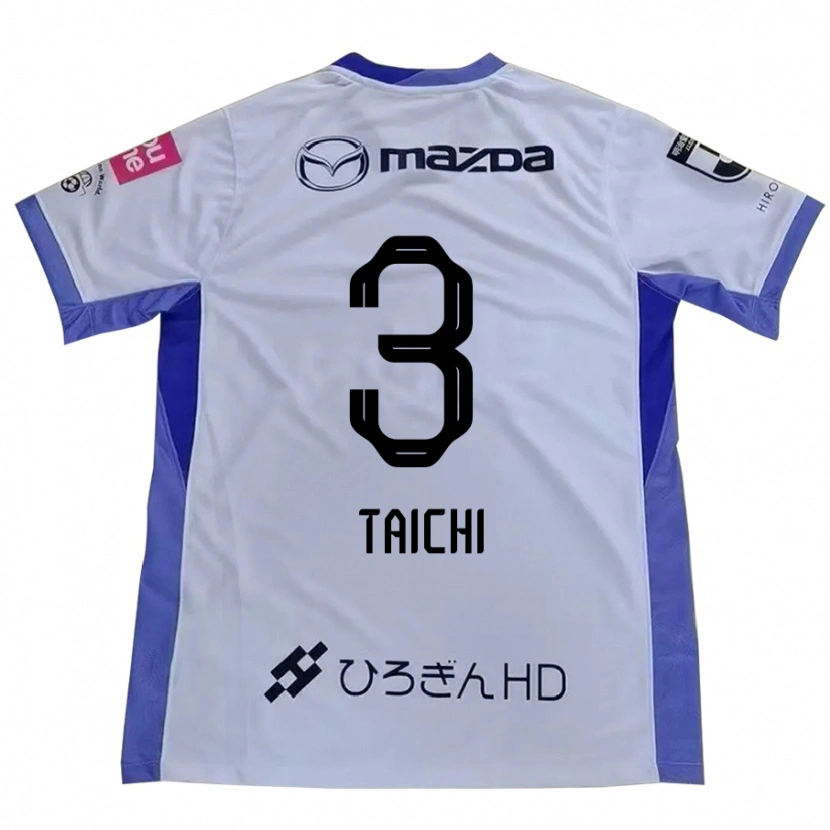 Danxen Bambino Maglia Taichi Yamasaki #3 Bianco Arancione Kit Gara Away 2025/26 Maglietta