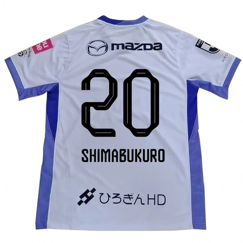 Danxen Bambino Maglia Namie Shimabukuro #20 Bianco Arancione Kit Gara Away 2025/26 Maglietta