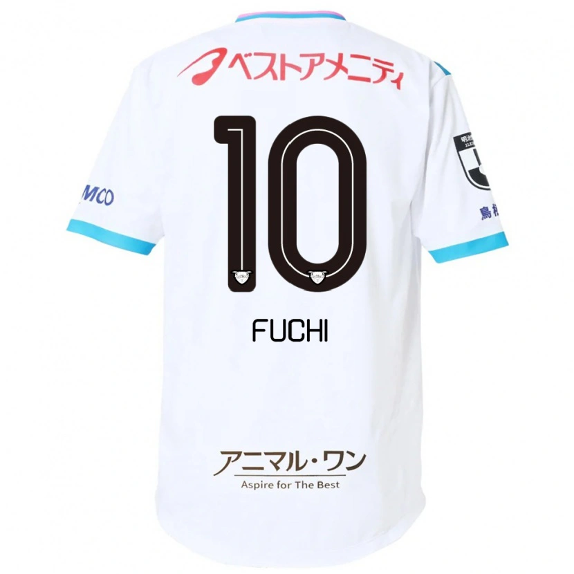 Danxen Bambino Maglia Fuchi Honda #10 Bianco Rosa Kit Gara Away 2025/26 Maglietta