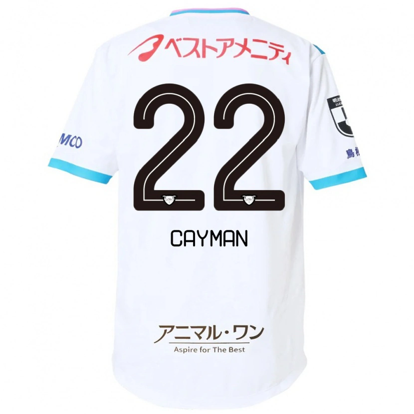 Danxen Bambino Maglia Cayman Togashi #22 Bianco Rosa Kit Gara Away 2025/26 Maglietta