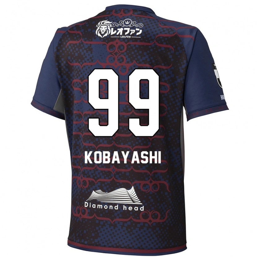 Danxen Bambino Maglia Yuki Kobayashi #99 Blu Rosso Kit Gara Away 2025/26 Maglietta