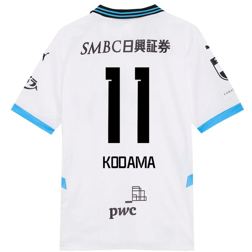 Danxen Bambino Maglia Shotaro Kodama #11 Bianco Azzurro Cielo Kit Gara Away 2025/26 Maglietta