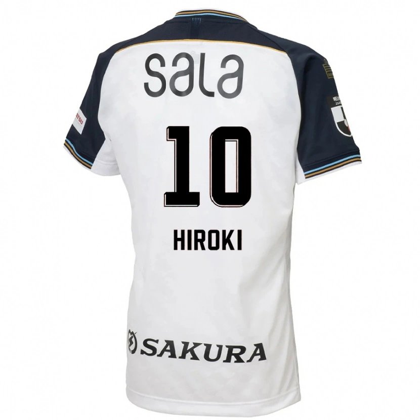 Danxen Bambino Maglia Hiroki Yamada #10 Bianco Nero Kit Gara Away 2025/26 Maglietta