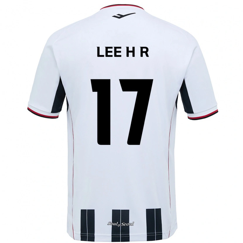 Danxen Bambino Maglia Lee Ha-Rim #17 Bianco Nero Kit Gara Away 2025/26 Maglietta