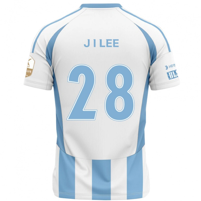 Danxen Bambino Maglia Jae-Ik Lee #28 Bianco Azzurro Cielo Kit Gara Away 2025/26 Maglietta