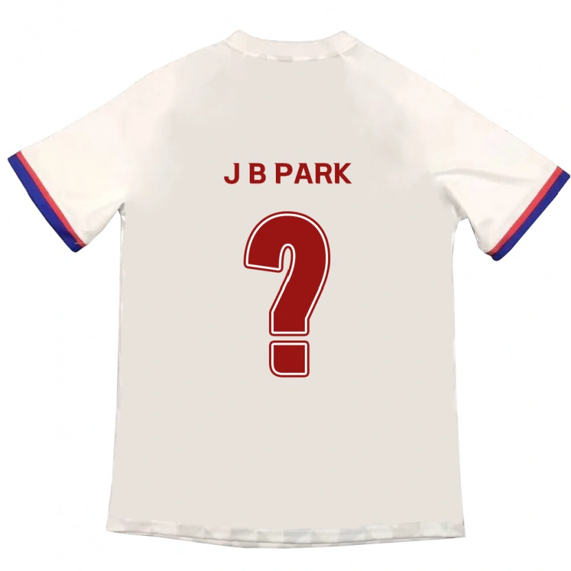 Danxen Bambino Maglia Bae-Jong Park #0 Bianco Sporco Rosso Kit Gara Away 2025/26 Maglietta