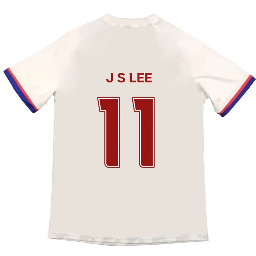 Danxen Bambino Maglia Joon-Suk Lee #11 Bianco Sporco Rosso Kit Gara Away 2025/26 Maglietta