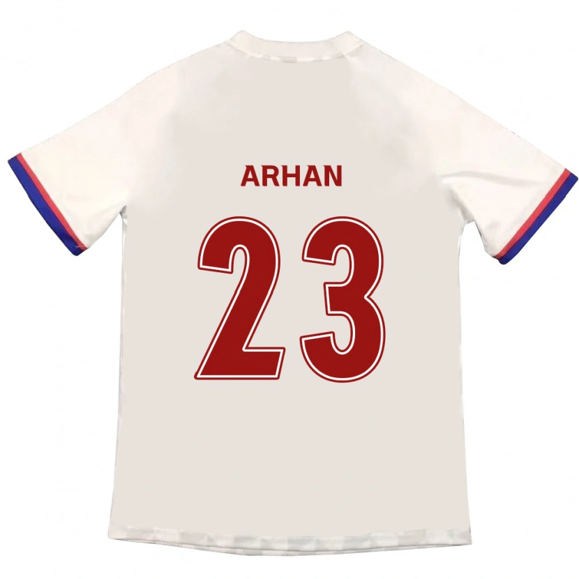 Danxen Bambino Maglia Pratama Arhan #23 Bianco Sporco Rosso Kit Gara Away 2025/26 Maglietta