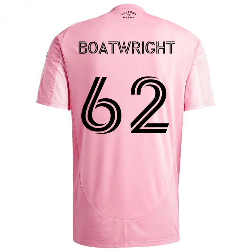Danxen Uomo Maglia Israel Boatwright #62 Rosa Nero Kit Gara Home 2025/26 Maglietta