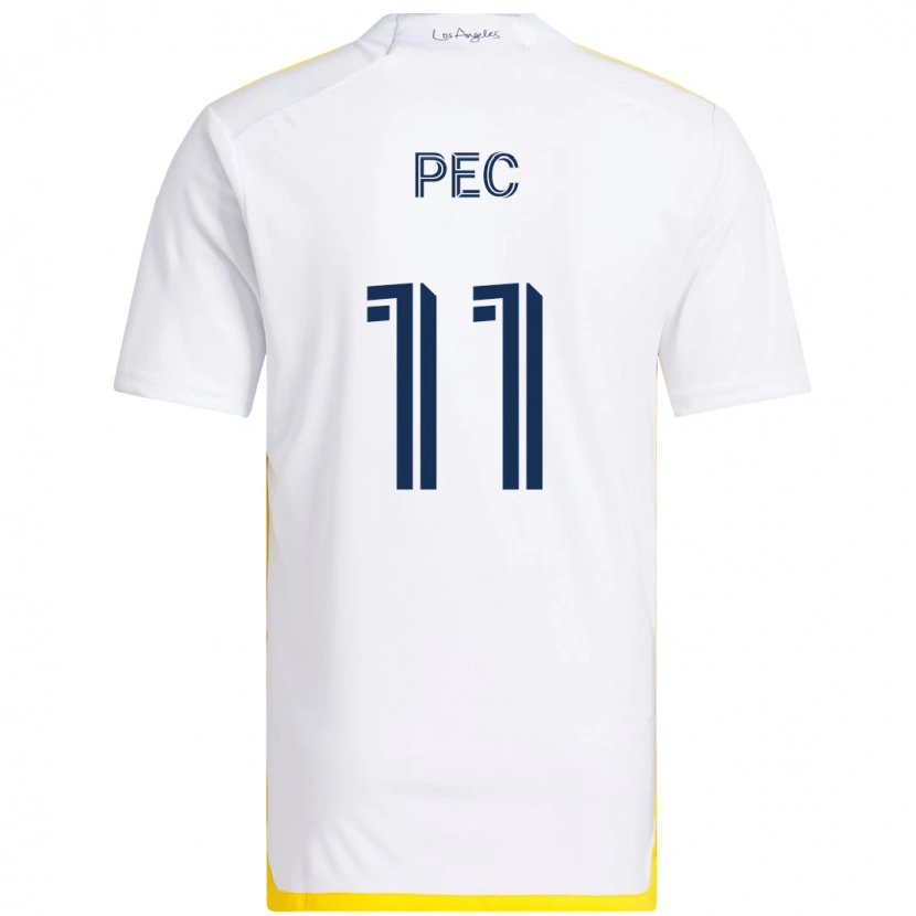 Danxen Uomo Maglia Gabriel Pec #11 Bianco Giallo Kit Gara Home 2025/26 Maglietta