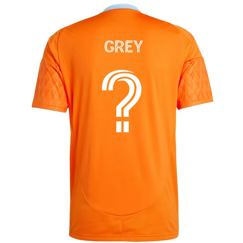 Danxen Uomo Maglia Omar Grey #0 Arancione Bianco Kit Gara Home 2025/26 Maglietta