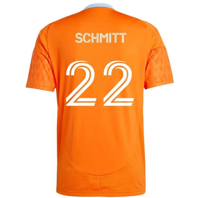 Danxen Uomo Maglia Tate Schmitt #22 Arancione Bianco Kit Gara Home 2025/26 Maglietta