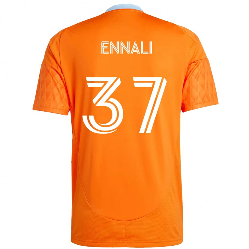 Danxen Uomo Maglia Lawrence Ennali #37 Arancione Bianco Kit Gara Home 2025/26 Maglietta