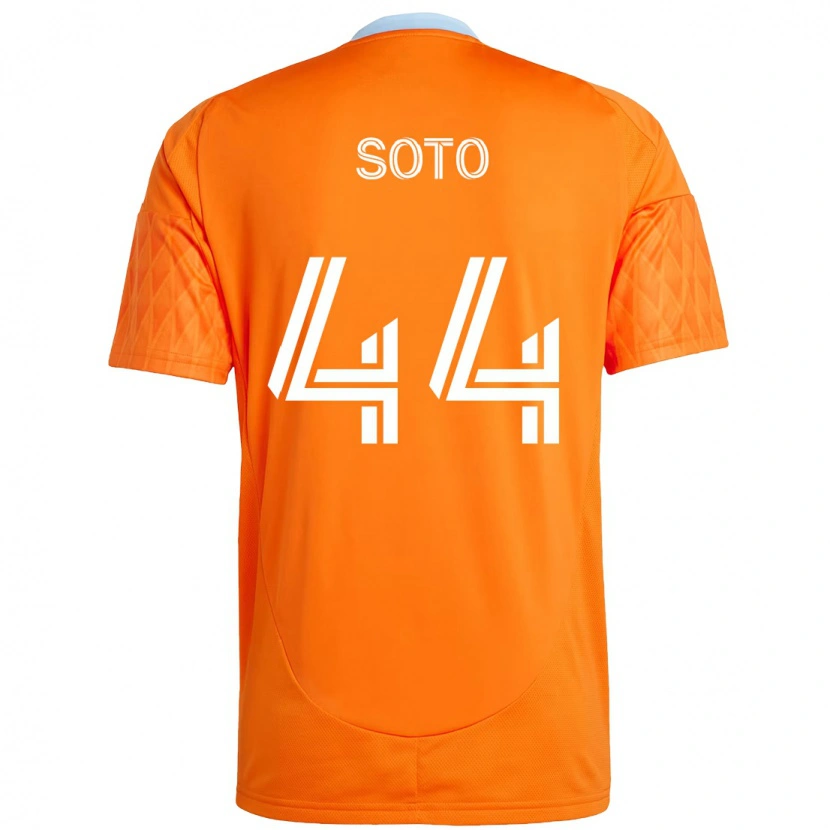 Danxen Uomo Maglia Ezekiel Soto #44 Arancione Bianco Kit Gara Home 2025/26 Maglietta
