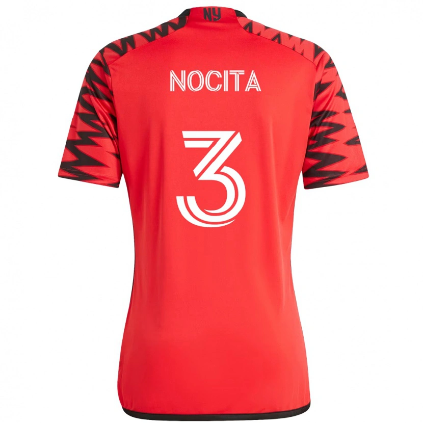 Danxen Uomo Maglia Matthew Nocita #3 Rosso Nero Kit Gara Home 2025/26 Maglietta