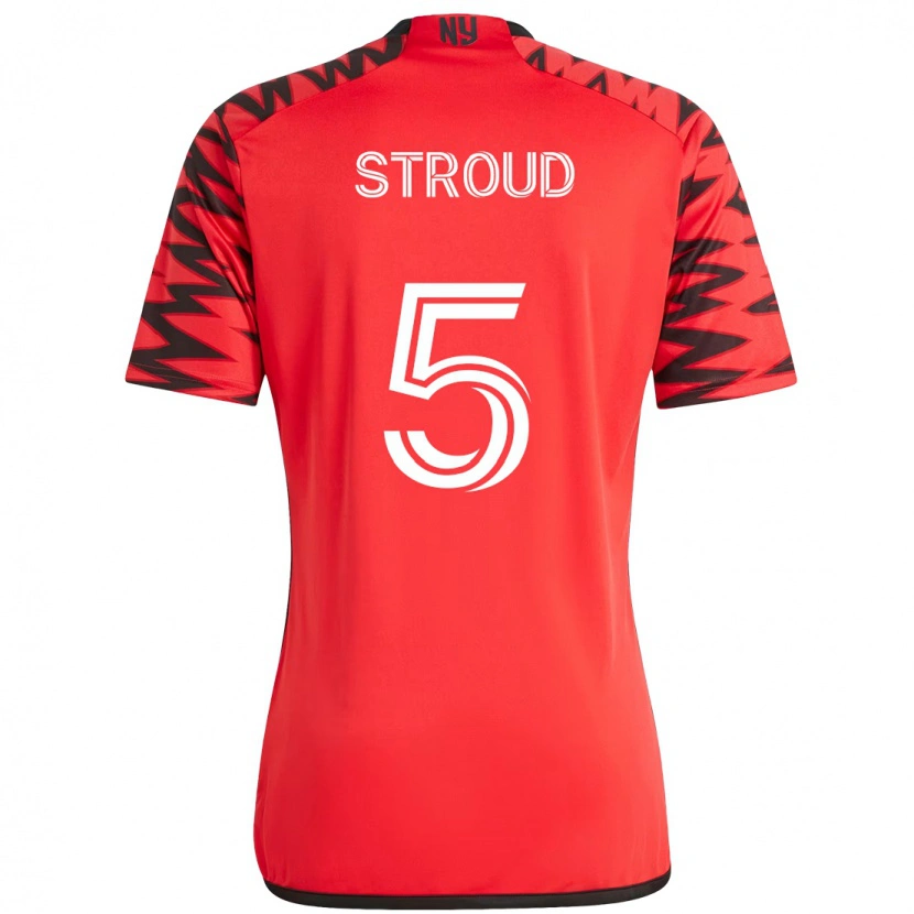 Danxen Uomo Maglia Peter Stroud #5 Rosso Nero Kit Gara Home 2025/26 Maglietta