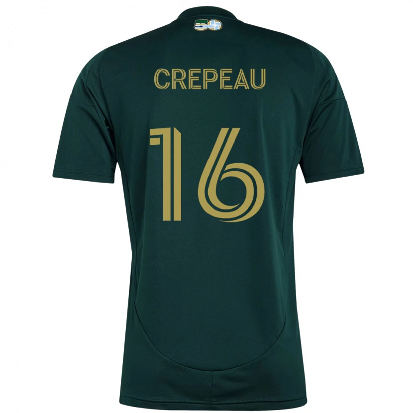 Danxen Uomo Maglia Maxime Crépeau #16 Nero Marrone Kit Gara Home 2025/26 Maglietta