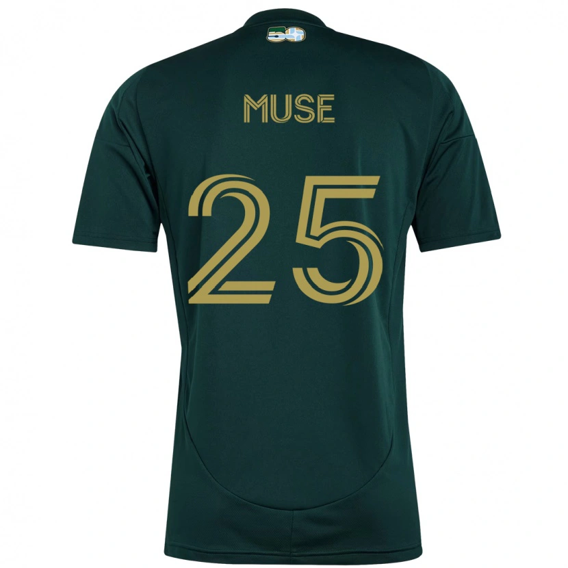 Danxen Uomo Maglia Trey Muse #25 Nero Marrone Kit Gara Home 2025/26 Maglietta