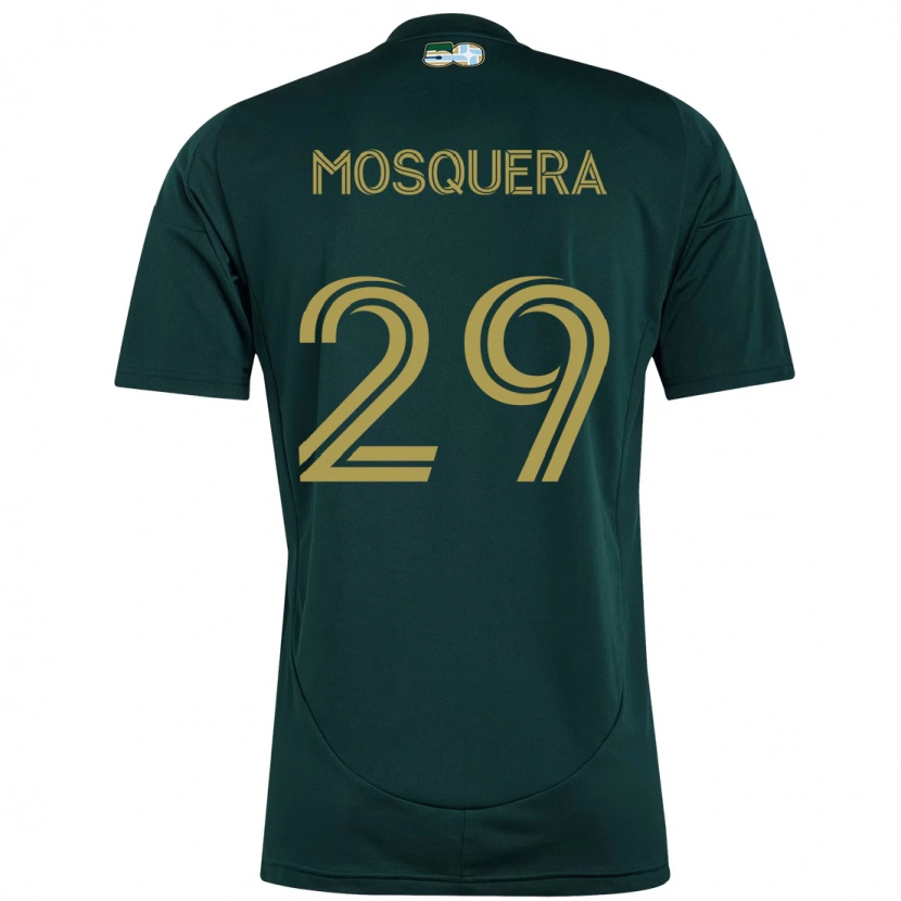 Danxen Uomo Maglia Juan Mosquera #29 Nero Marrone Kit Gara Home 2025/26 Maglietta