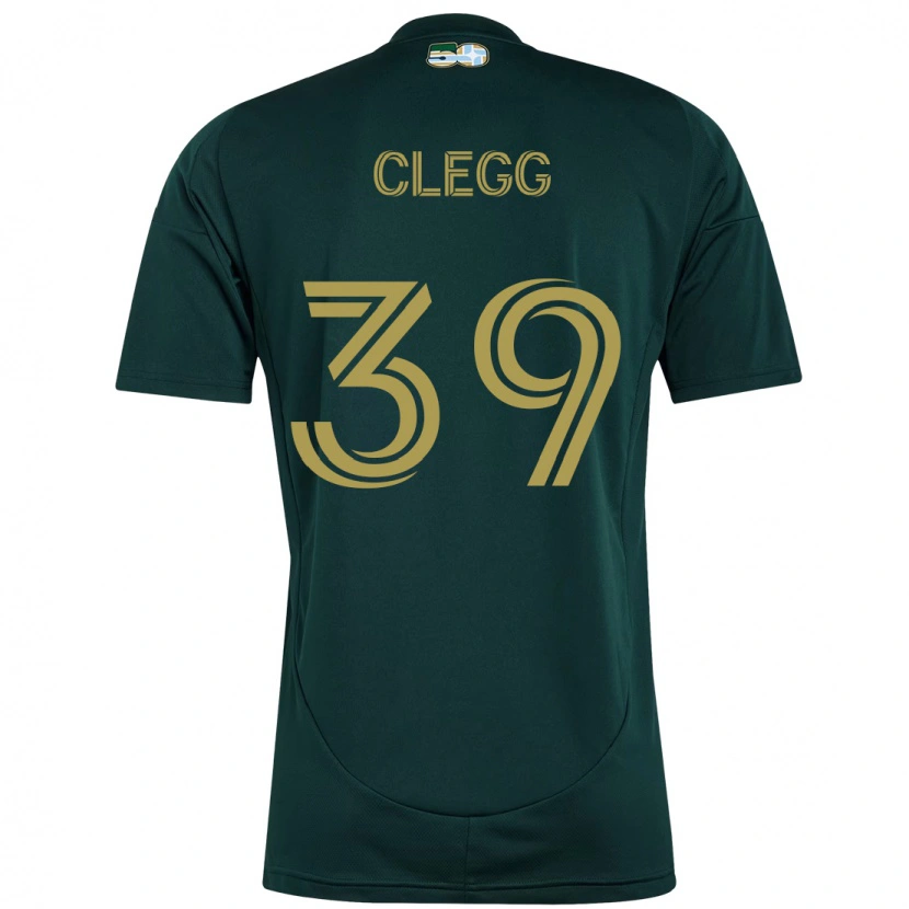 Danxen Uomo Maglia Tyler Clegg #39 Nero Marrone Kit Gara Home 2025/26 Maglietta