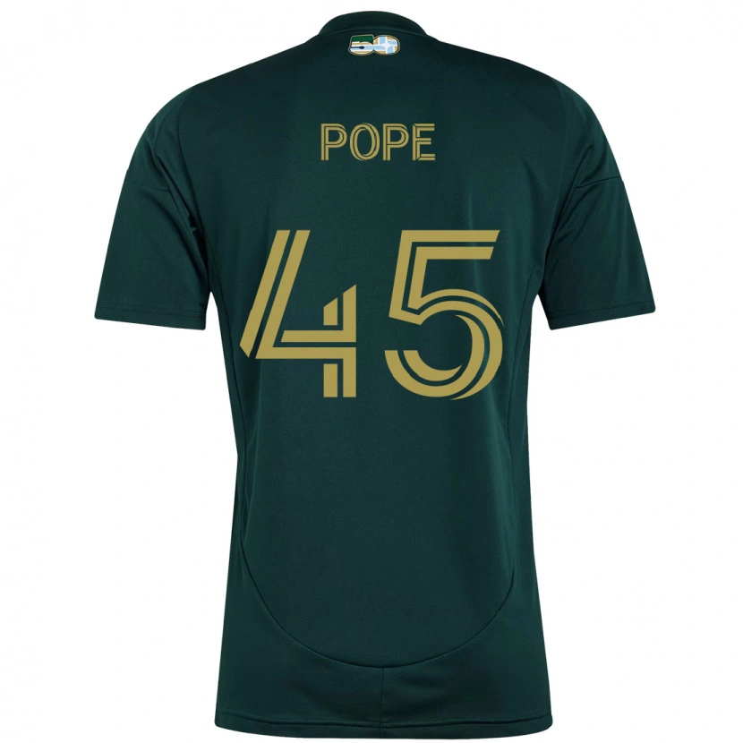 Danxen Uomo Maglia Blake Pope #45 Nero Marrone Kit Gara Home 2025/26 Maglietta