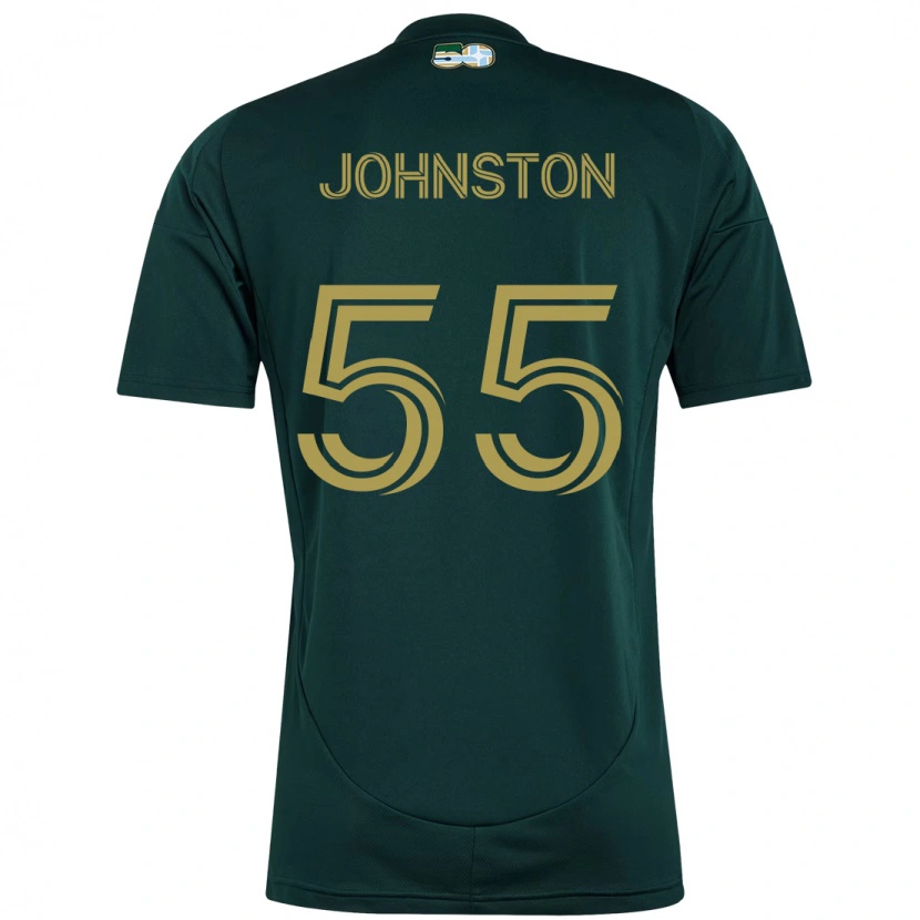 Danxen Uomo Maglia Malcolm Johnston #55 Nero Marrone Kit Gara Home 2025/26 Maglietta