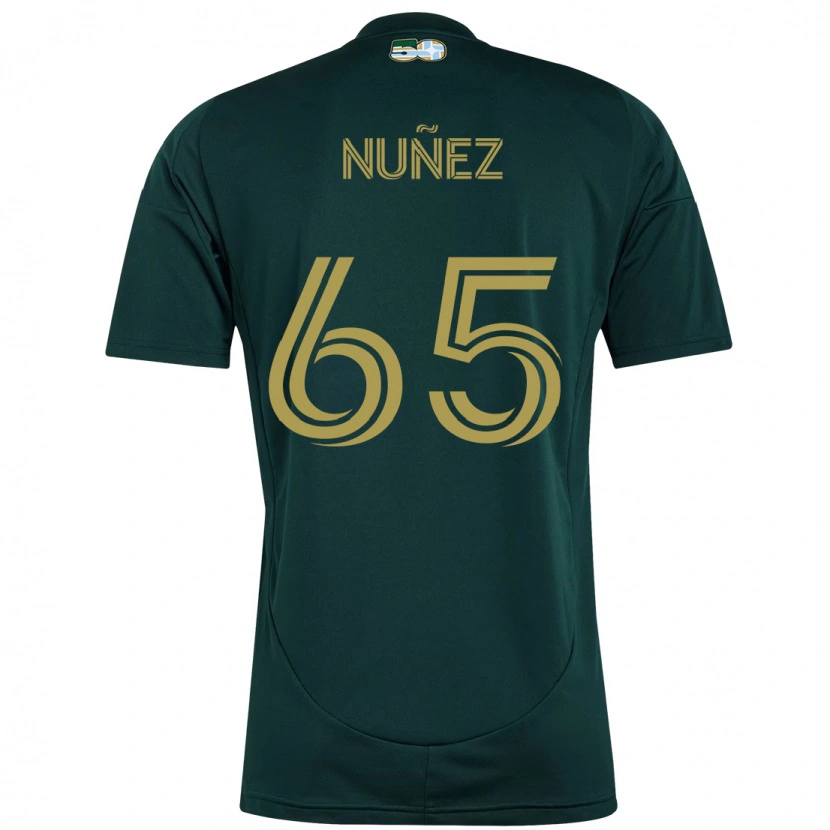Danxen Uomo Maglia Daniel Núñez #65 Nero Marrone Kit Gara Home 2025/26 Maglietta