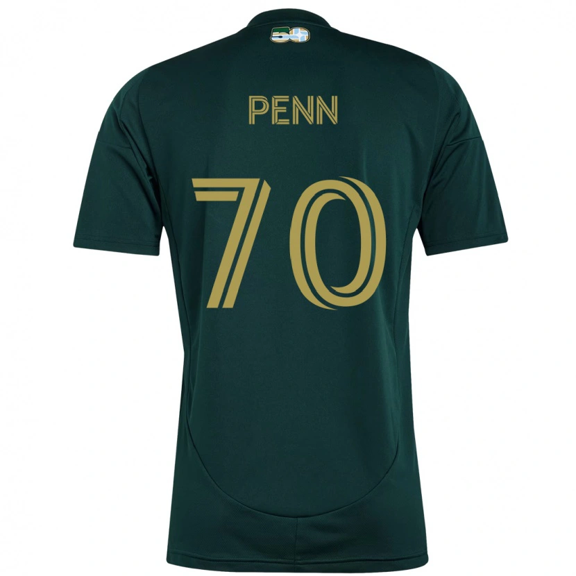 Danxen Uomo Maglia Josh Penn #70 Nero Marrone Kit Gara Home 2025/26 Maglietta