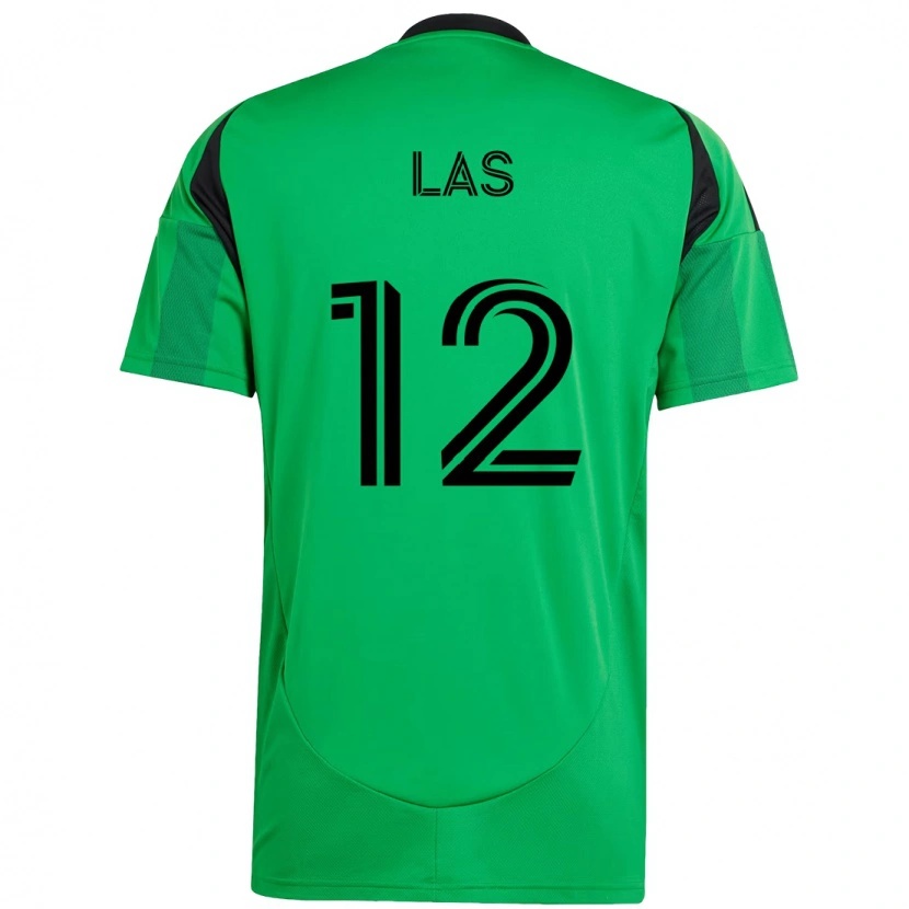 Danxen Uomo Maglia Damian Las #12 Verde Nero Kit Gara Home 2025/26 Maglietta