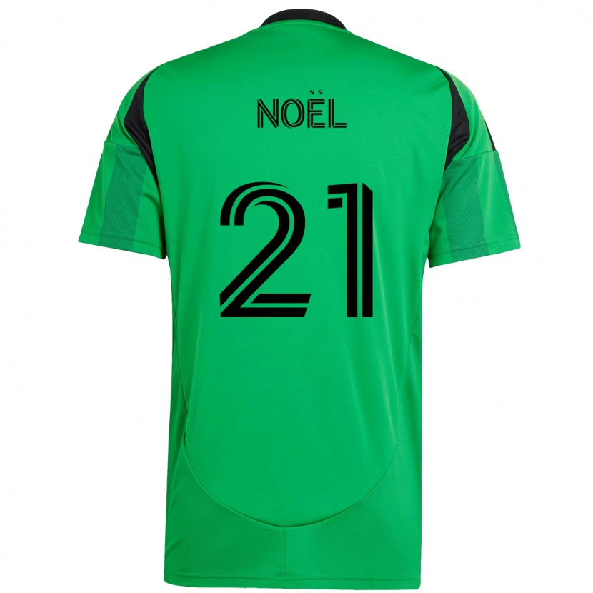 Danxen Uomo Maglia Valentin Noël #21 Verde Nero Kit Gara Home 2025/26 Maglietta