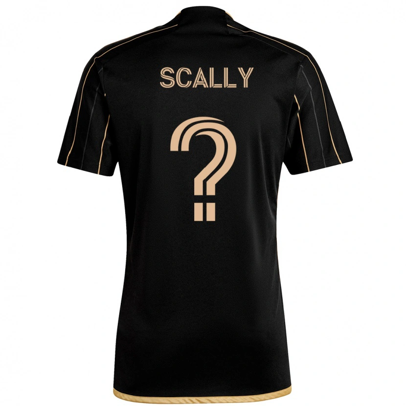 Danxen Uomo Maglia Ethan Scally #0 Nero Marrone Kit Gara Home 2025/26 Maglietta