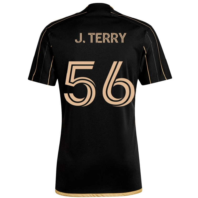 Danxen Uomo Maglia Jude Terry #56 Nero Marrone Kit Gara Home 2025/26 Maglietta