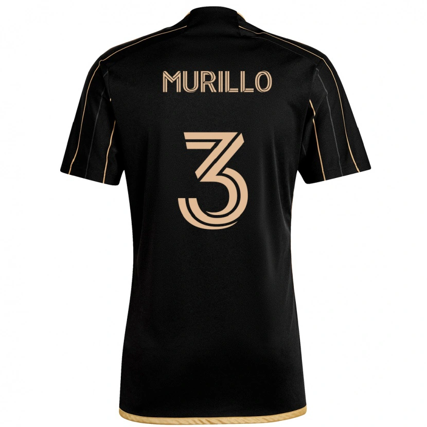Danxen Uomo Maglia Jesús Murillo #3 Nero Marrone Kit Gara Home 2025/26 Maglietta