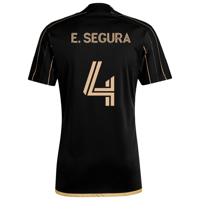 Danxen Uomo Maglia Eddie Segura #4 Nero Marrone Kit Gara Home 2025/26 Maglietta