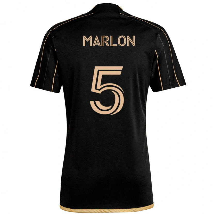 Danxen Uomo Maglia Marlon #5 Nero Marrone Kit Gara Home 2025/26 Maglietta