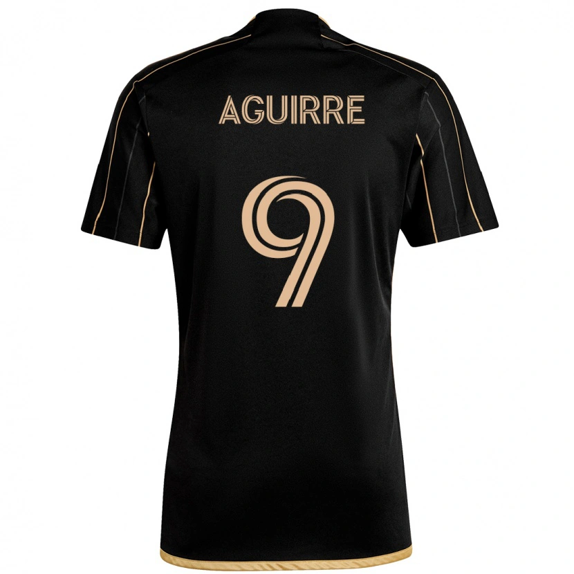 Danxen Uomo Maglia Dustin Aguirre #9 Nero Marrone Kit Gara Home 2025/26 Maglietta