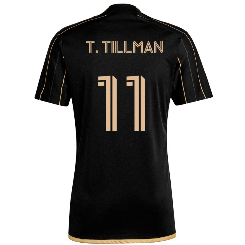 Danxen Uomo Maglia Timothy Tillman #11 Nero Marrone Kit Gara Home 2025/26 Maglietta