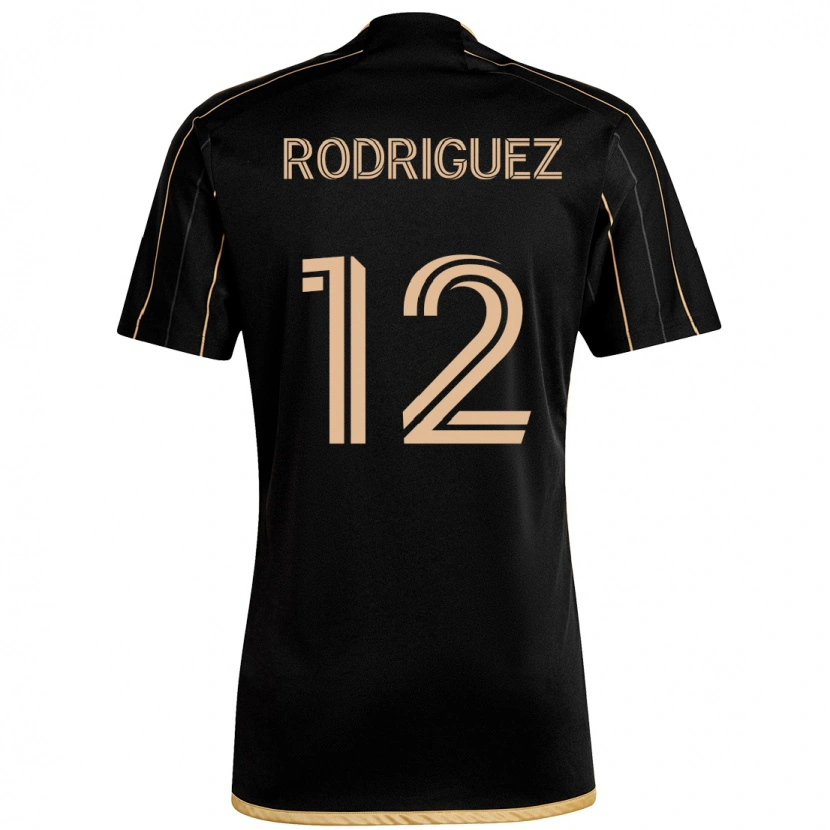 Danxen Uomo Maglia Jeremi Rodriguez #12 Nero Marrone Kit Gara Home 2025/26 Maglietta