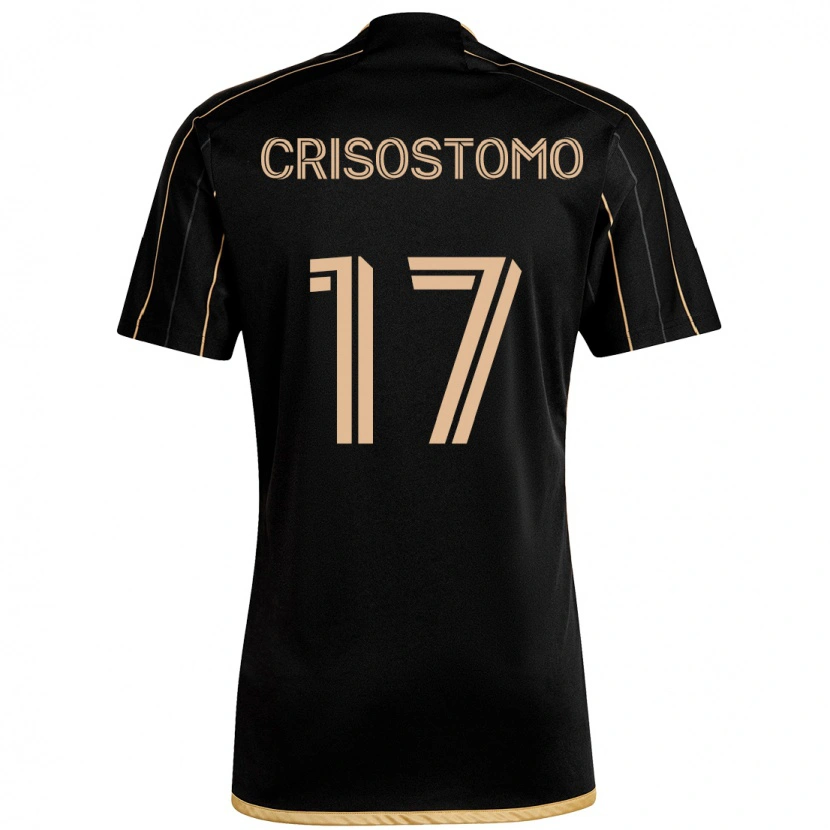 Danxen Uomo Maglia Danny Crisostomo #17 Nero Marrone Kit Gara Home 2025/26 Maglietta